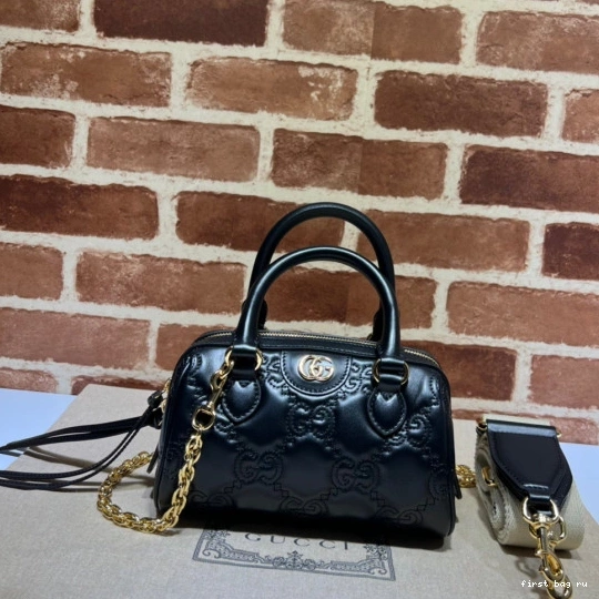 Firstbag ru top handle bag leather matelassé GUCCI GG 0719
